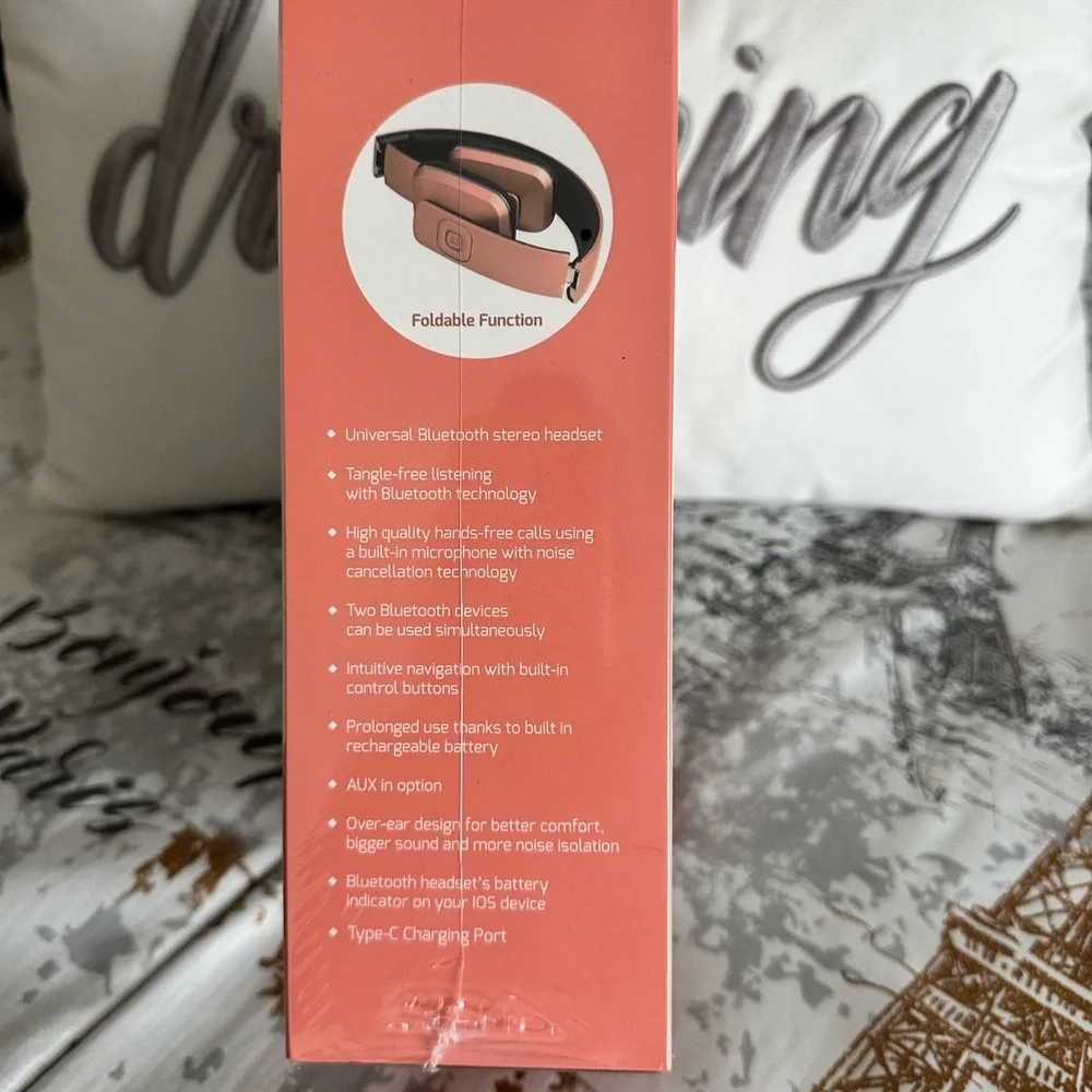 Bluetooth Stereo Headset - Rose Gold